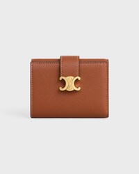 FINE STRAP WALLET NINO IN SUPPLE GRAINED CALFSKIN - TAN - WALLETS - 1 | CELINE