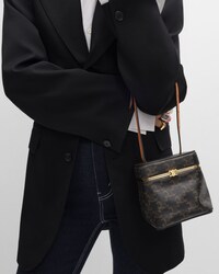CUBE IN TRIOMPHE CANVAS AND NATURAL CALFSKIN - MIEL - EVENING - 2 | CELINE