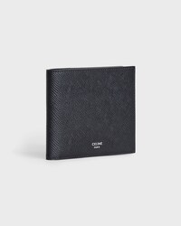 Bi-fold Wallet IN grained calfskin - Black - CELINE TAILORING - 2 | CELINE