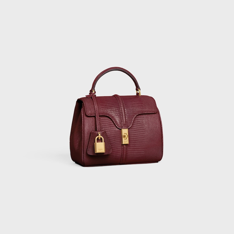 MINI 16 in Lizard - LIGHT BURGUNDY - MORE LINES - 1 | CELINE