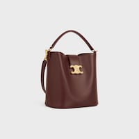 MEDIUM BUCKET LOUISE IN SMOOTH CALFSKIN - CHESTNUT - CROSS-BODY BAGS - 2 | CELINE