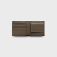 Bi-fold Wallet IN GRAINED CALFSKIN - DARK MOSS - WALLETS - 2 | CELINE
