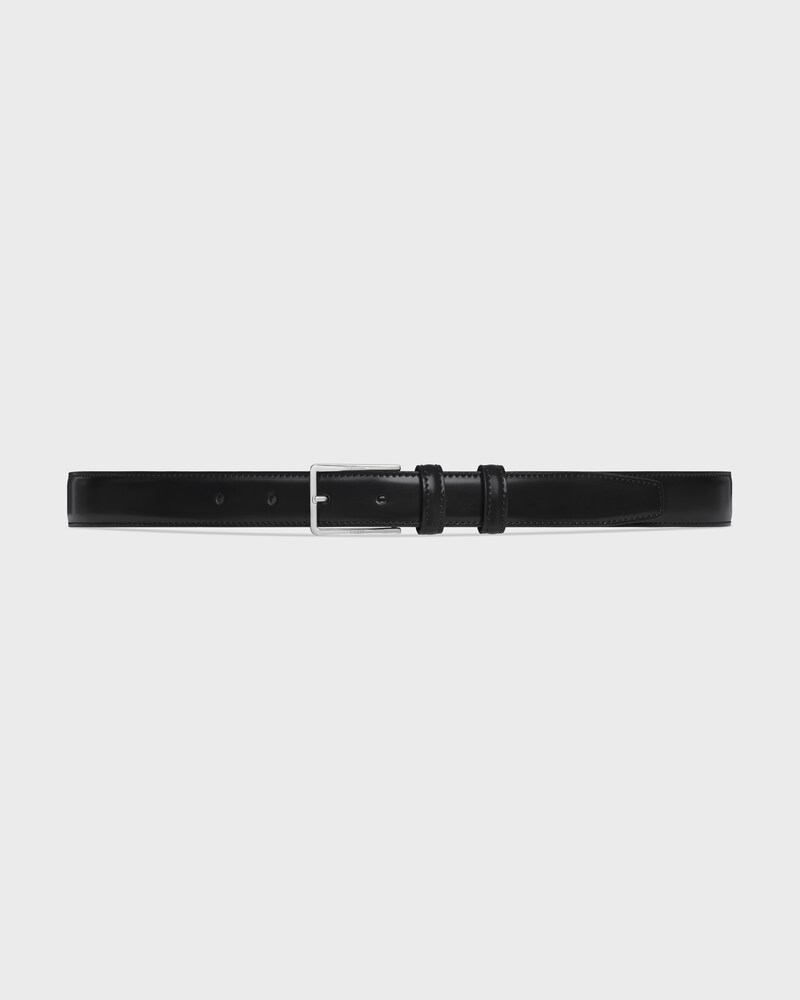 BC-17 25MM BELT IN Taurillon Leather - BLACK -  - 1 | CELINE