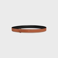 CORREA REVERSIBLE DE 25 MM DE PIEL TAURILLON Y PIEL DE BECERRO NATURAL - NEGRO / TOSTADO -  - 2 | CELINE