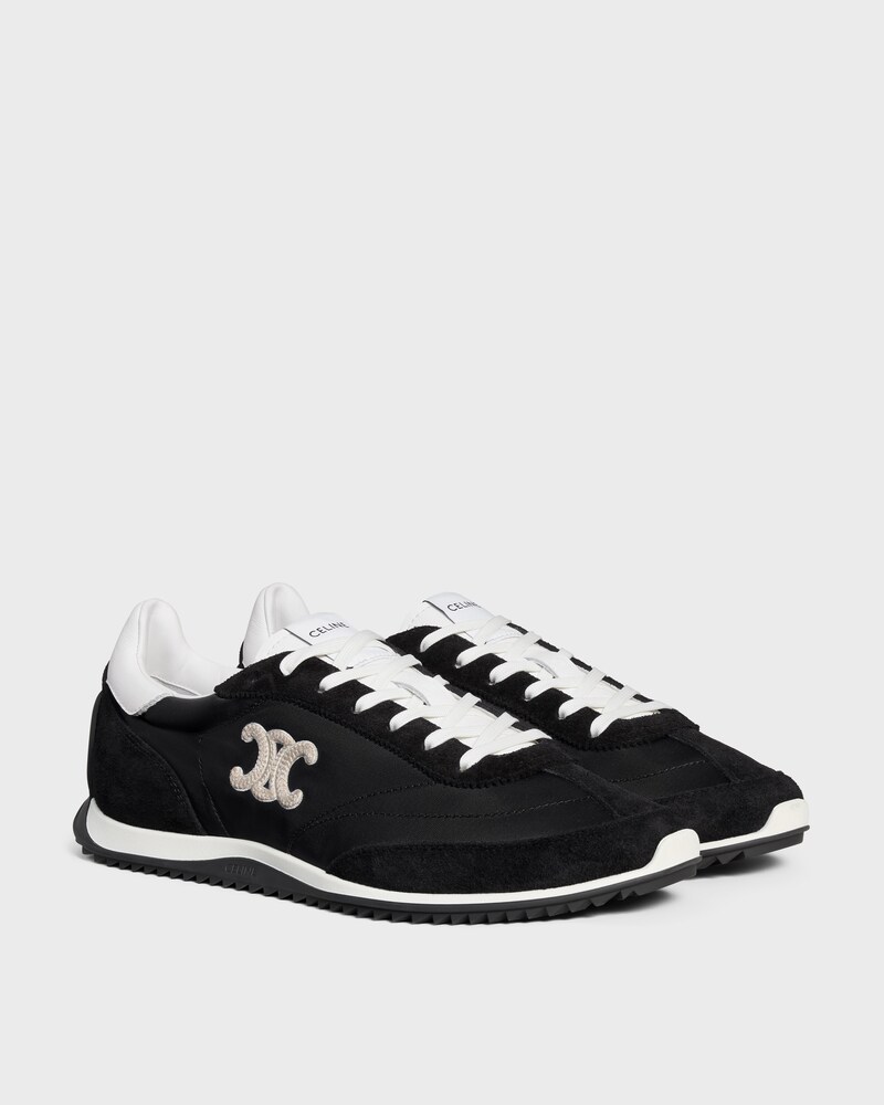 SNEAKER RACER EN NYLON, CUIR DE VEAU VELOURS ET CUIR DE VEAU - Noir -  - 1 | CELINE
