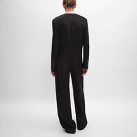 jumpsuit IN acetate silk - BLACK -  - 2 | CELINE