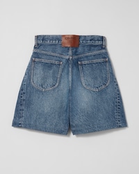 shorts 002 IN cotton denim - DARK VIVIENNE GLASS -  - 2 | CELINE