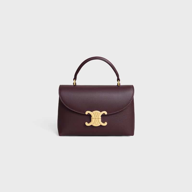 TEEN NINO BAG IN SUPPLE GRAINED CALFSKIN - DEEP BURGUNDY - NINO - 1 | CELINE