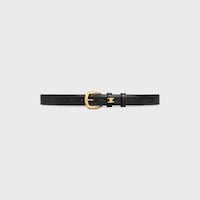 VIVIENNE BELT 25MM IN Taurillon Leather - BLACK -  - 2 | CELINE