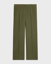 STRAIGHT-LEG TROUSERS - OLIVE -  - 1 | CELINE