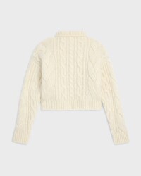 sweater IN aran mohair and wool - OFF WHITE -  - 2 | CELINE