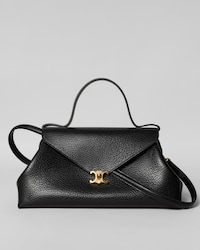 FLAIR BAG IN XL GRAINED CALFSKIN - BLACK - SHOULDER BAGS - 1 | CELINE