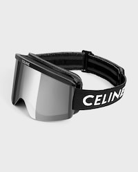 CELINE Ski Mask in Injected nylon with Mirror Lenses - BLACK -  - 2 | CELINE