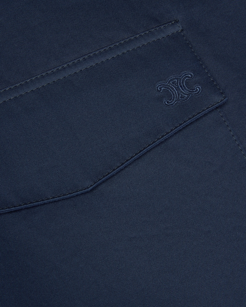 overshirt IN cotton satin - NAVY -  - 1 | CELINE