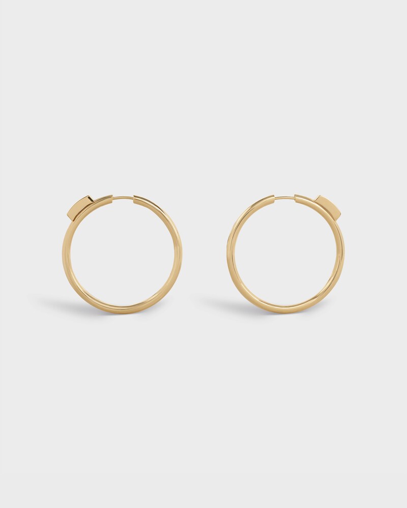 Aros grandes Systeme de oro amarillo y diamantes - Oro amarillo - JOYERÍA - 1 | CELINE