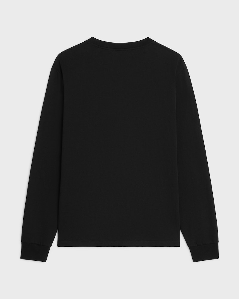 LONG-SLEEVED T-SHIRT - BLACK / WHITE -  - 1 | CELINE