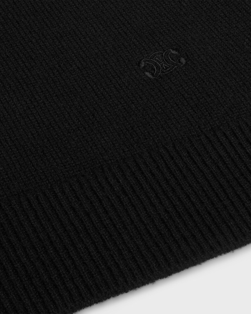 pull col roulé cachemire écossais - Noir -  - 1 | CELINE