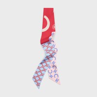 ribbon IN SILK TWILL - RED/BLUE/PALEPINK -  - 1 | CELINE
