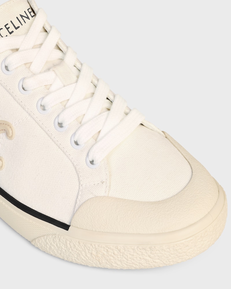 ALAN SNEAKER WITH TRIOMPHE IN Canvas - OPTIC WHITE -  - 1 | CELINE