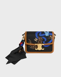 TEEN TRIOMPHE DE SEDA Y PIEL DE BECERRO NATURAL - MULTICOLOR - EVENING - 1 | CELINE