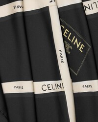 square IN silk twill - BLACK/IVORY/YELLOW -  - 2 | CELINE