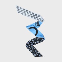 ribbon IN SILK TWILL - BLUE/BLACK -  - 1 | CELINE