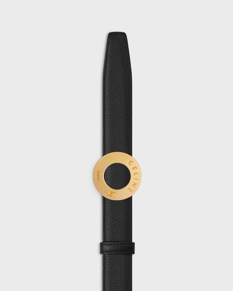 Tracolla reversibile da 25 mm in pelle di vitello liscia e granata -  -  - 1 | CELINE