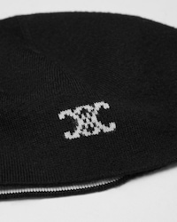 beanie IN wool - BLACK/WHITE -  - 2 | CELINE