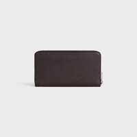 Large zipped wallet IN GRAINED CALFSKIN - ESPRESSO - WALLETS - 2 | CELINE