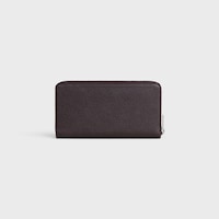Large zipped wallet IN GRAINED CALFSKIN - ESPRESSO - WALLETS - 2 | CELINE