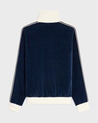 tracksuit jacket IN velvet jersey - BLEU NUIT/ECRU -  - 2 | CELINE