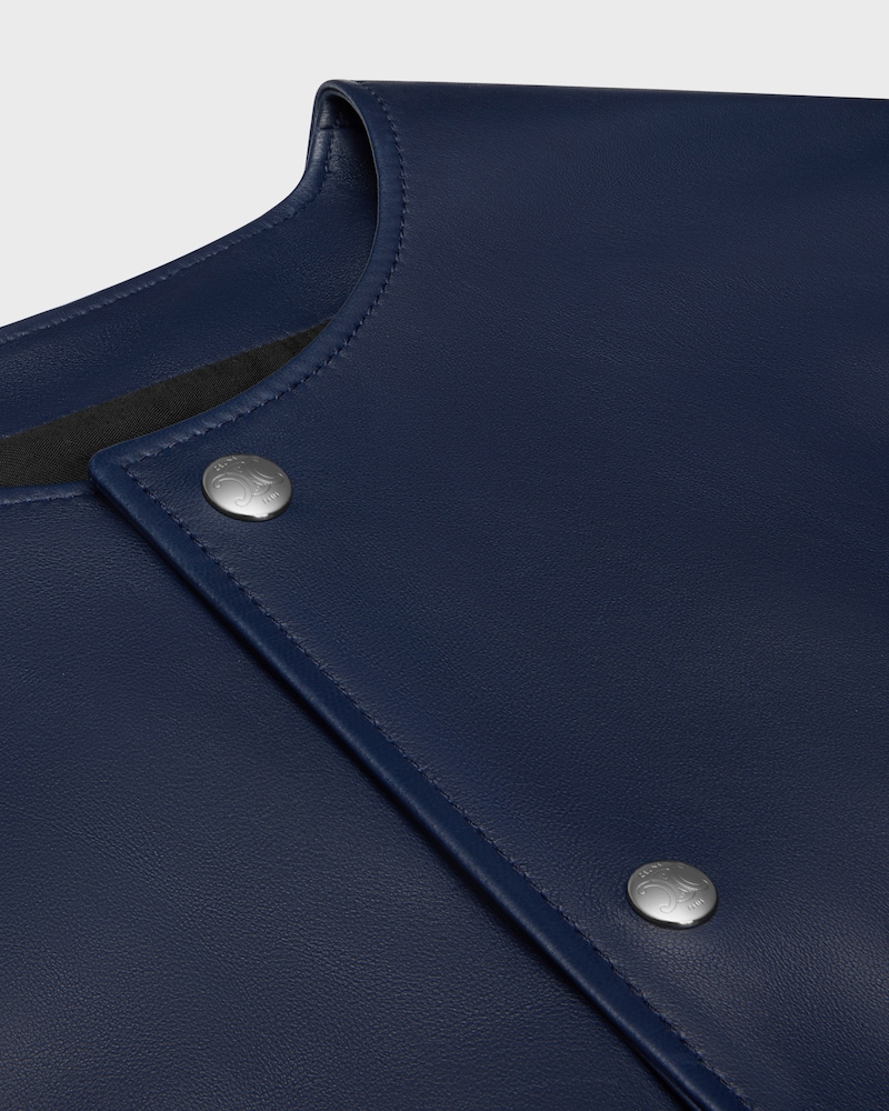 cardigan jacket IN lambskin - POLICE BLUE -  - 1 | CELINE