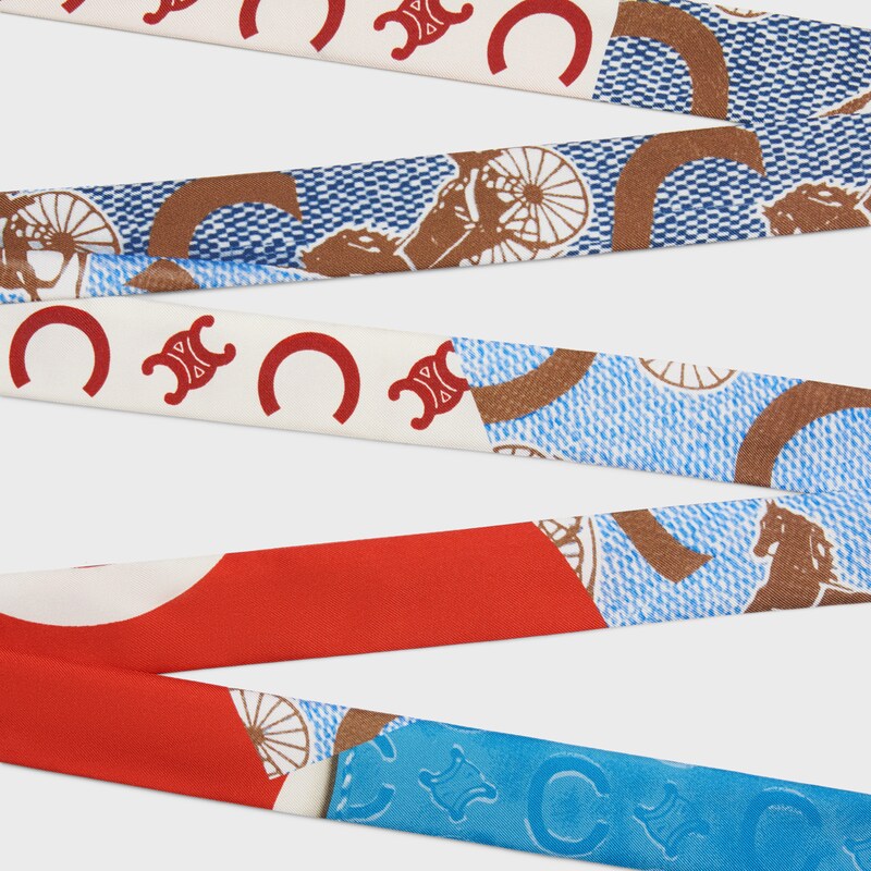 ribbon IN SILK TWILL - WHITE/RED/BLUE -  - 1 | CELINE