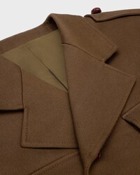 peplum jacket IN diagonal wool - LIGHT BROWN -  - 2 | CELINE