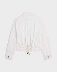 Truckerjacke aus Baumwolldenim - WHITE HEAVY STONE WASH -  - 2 | CELINE