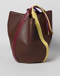 BOLSO DROP BUCKET DE PIEL DE BECERRO LISA - CHOCOLATE/MULTICOLOR - NOVEDADES - 1 | CELINE