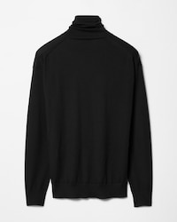 JERSEY DE CUELLO ALTO EN LANA MERINA - NEGRO -  - 1 | CELINE