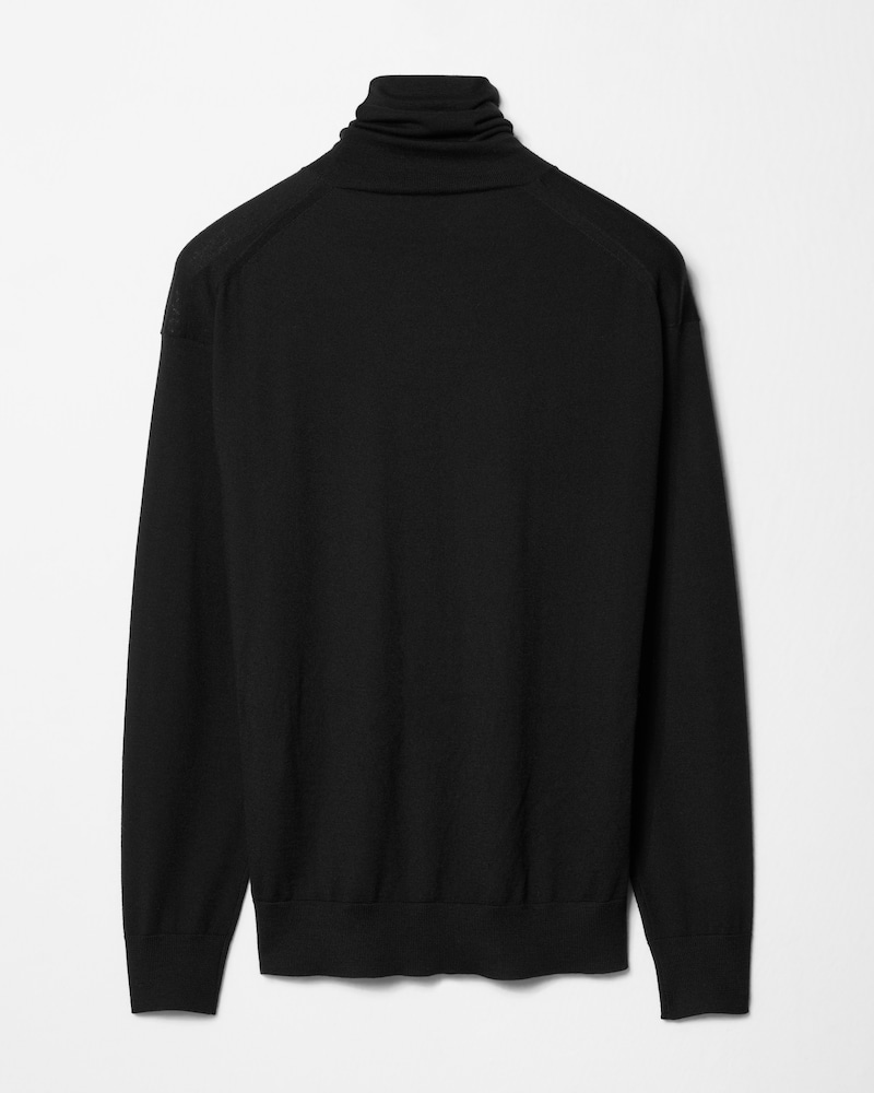 turtleneck sweater IN merinos wool - BLACK -  - 1 | CELINE