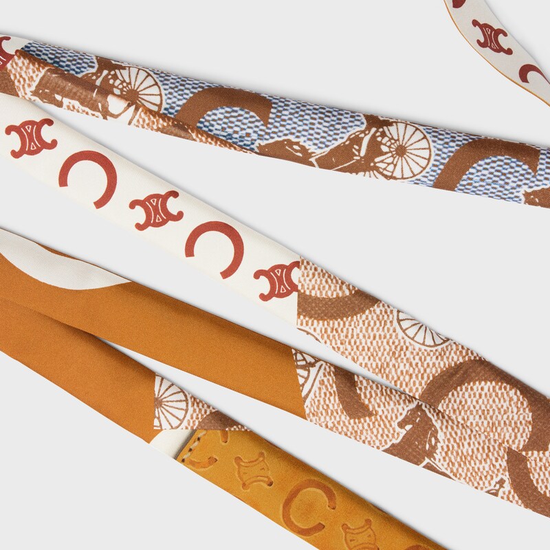 ribbon IN SILK TWILL - VANILLA/CARAMEL/BROWN -  - 1 | CELINE
