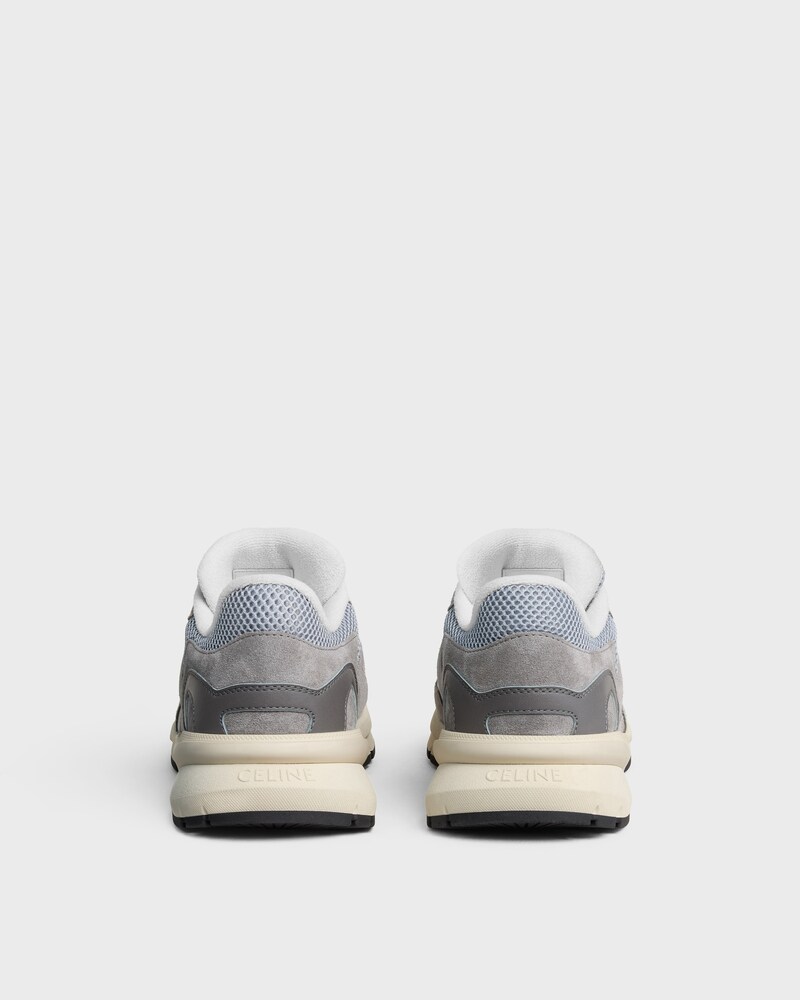 RUNNER SNEAKER IN CALFSKIN, SUEDE CALFSKIN AND MESH - GREY / ECRU -  - 1 | CELINE