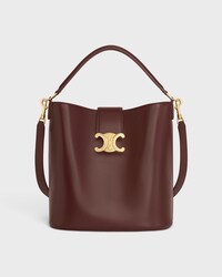 MEDIUM BUCKET LOUISE IN SMOOTH CALFSKIN - CHESTNUT - CROSS-BODY BAGS - 1 | CELINE