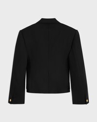 colonne blazer IN wool gabardine - BLACK -  - 2 | CELINE
