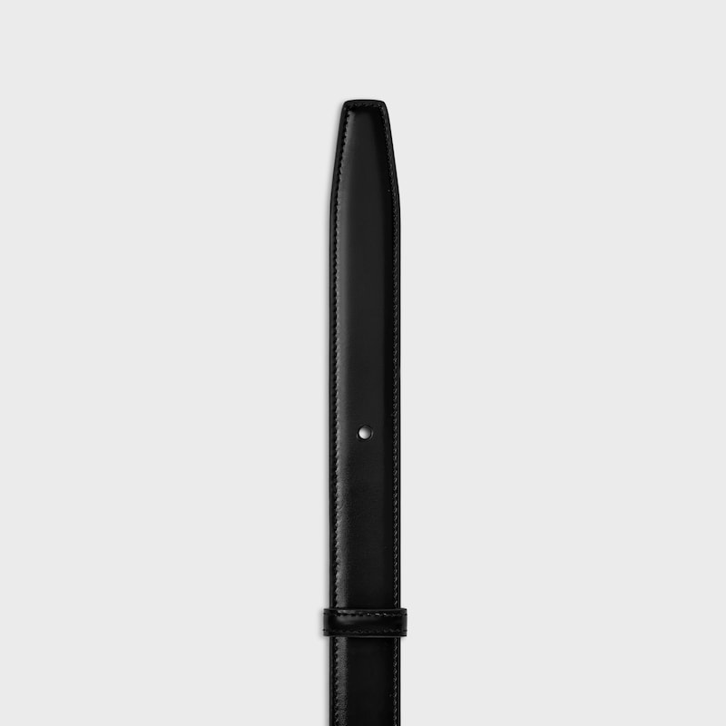 Wendbarer Riemen 25 mm AUS TAURILLON UND NATURBELASSENEM KALBSLEDER - SCHWARZ / TAN -  - 1 | CELINE