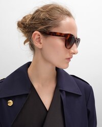 Round S332 sunglasses in Acetate - CLASSIC HAVANA -  - 2 | CELINE