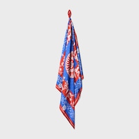 square IN silk twill - RED/BLUE/WHITE -  - 2 | CELINE