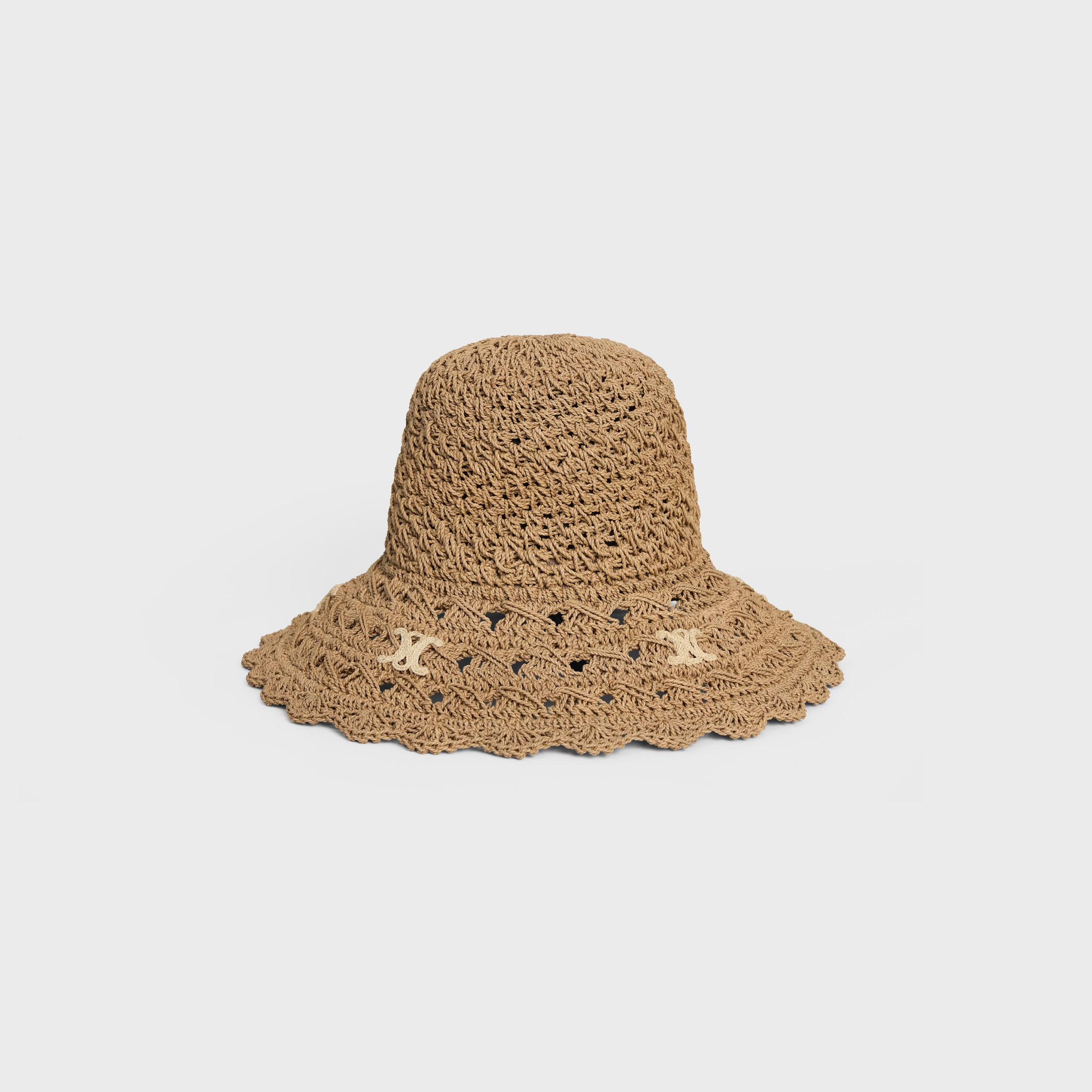 triomphe hat IN openwork raffia - MIEL | CELINE