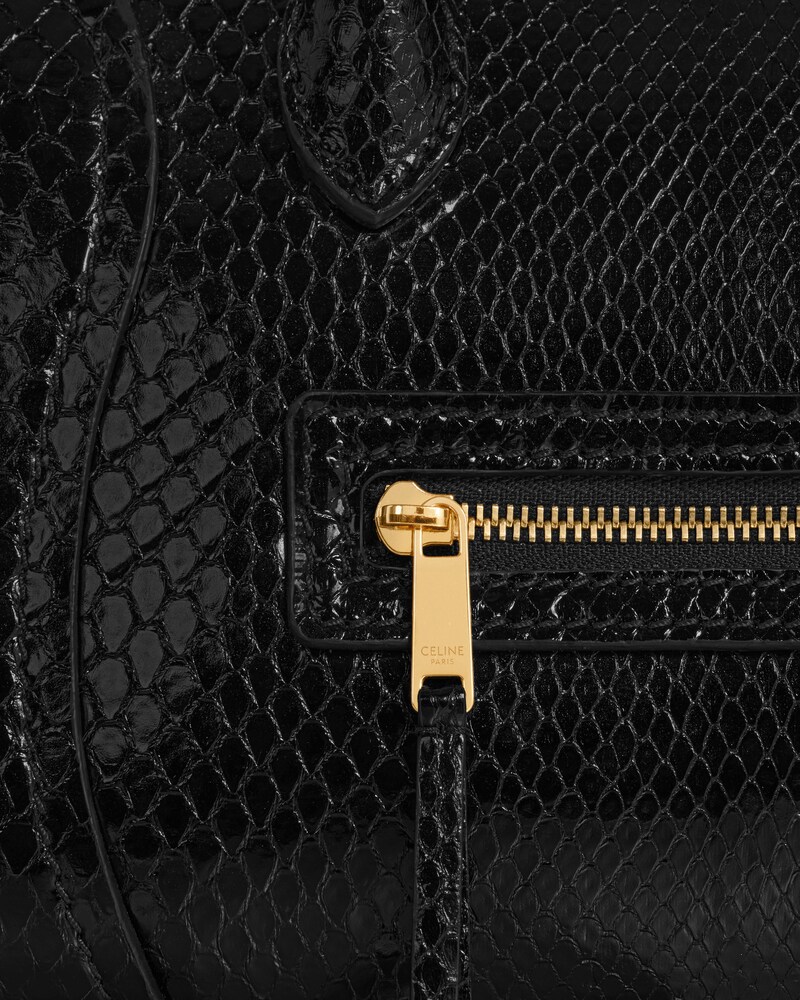 LUGGAGE petit modèle PYTHON - Noir - LUGGAGE - 1 | CELINE