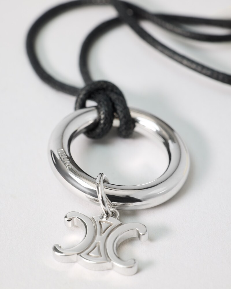 CELINE CHARMS TRIOMPHE铑银色饰面项链 - 银黑色 - 新品 - 1 | CELINE