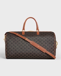 Travel 50 in Triomphe Canvas with Dog Print - TAN - DOG ACCESSORIES - 2 | CELINE