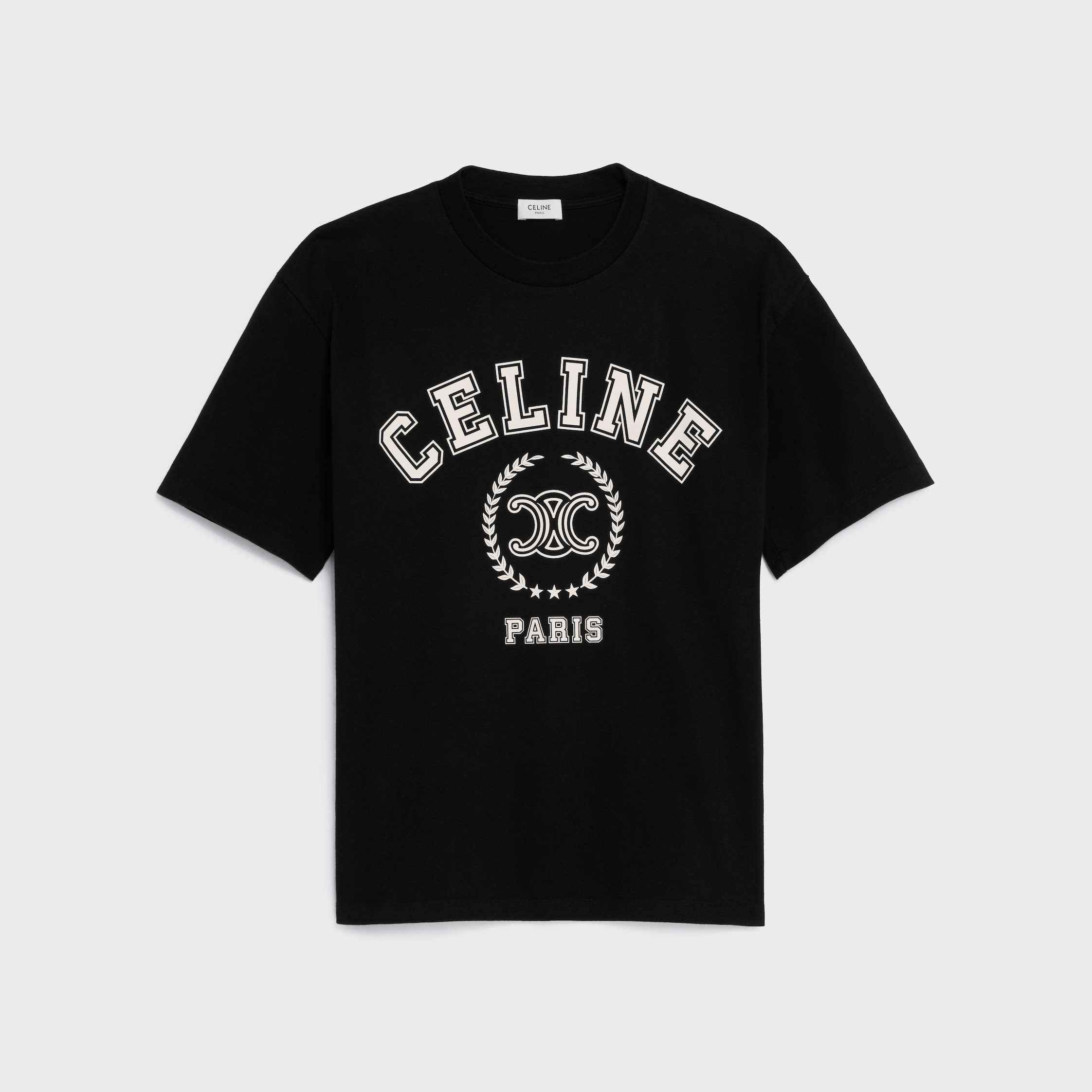 Tシャツ / コットンジャージー - ブラック / ホワイト | CELINE